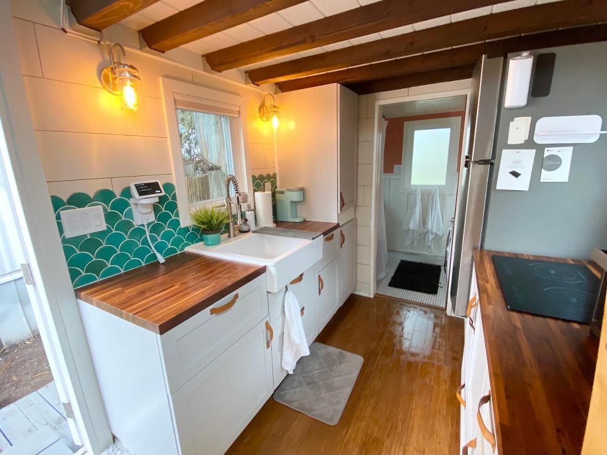 Lofted Bedroom Teal Tiny With Creek Views San Luis Obispo